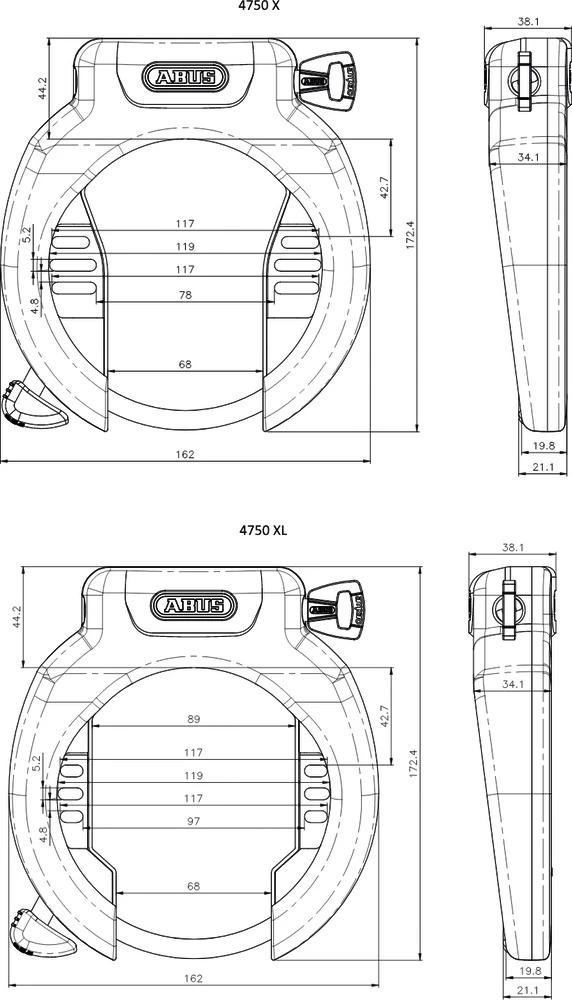 Abus Antivol De Cadre Pro Amparo 4750 X R – Image 2