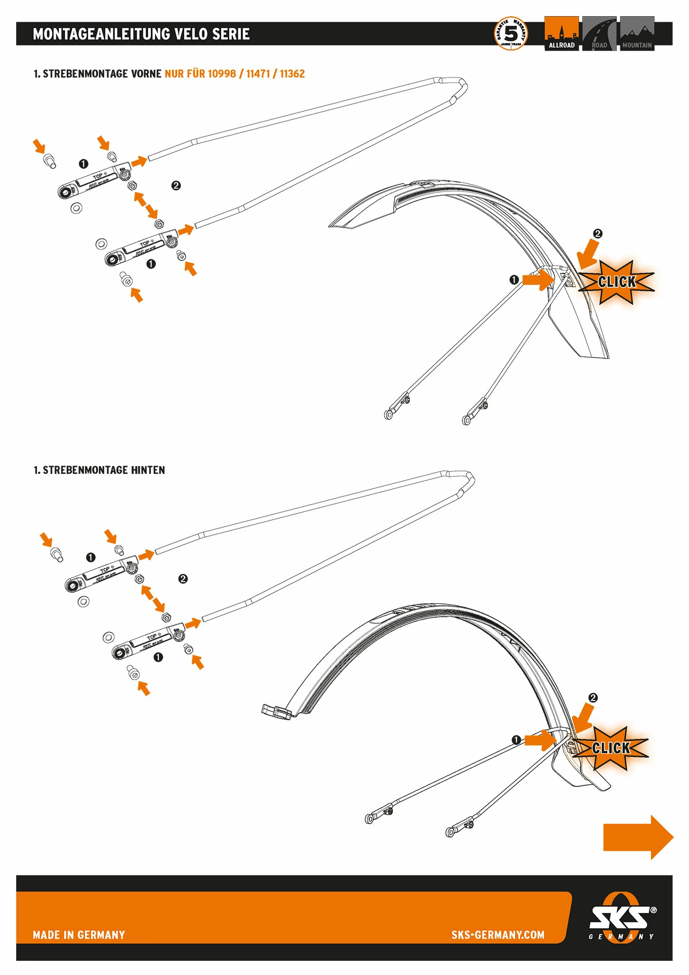 SKS Germany Kit De Garde-boue Velo 65 Mountain 29 – Image 5