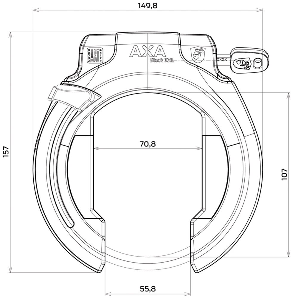 AXA Antivol De Cadre Block XXL Rétractable – Image 6