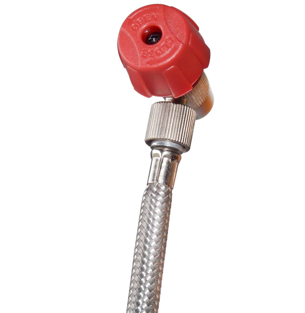 Radon Pompe à CO₂ Avec Raccord Aeroquip Flex +2 Cartouches 16 G – Image 2