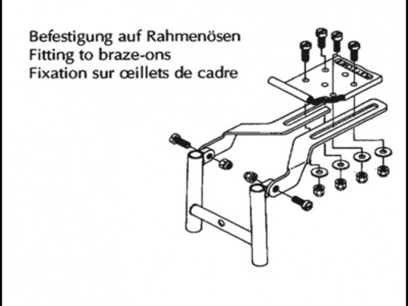 PLETSCHER Fixation Du Porte-bagages Sur L'œillet De Cadre 235mm – Image 4