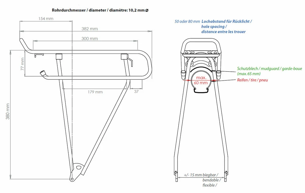 Racktime ADDit 26" - 28" Porte-bagages – Image 2