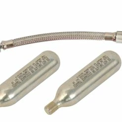 Radon Pompe à CO₂ Avec Raccord Aeroquip Flex +2 Cartouches 16 G